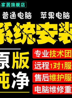 远程安装重装系统win7/10/11双系统电脑mac苹果笔记本虚拟机8维修