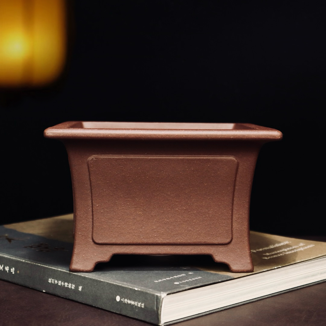 精品四方紫砂花盆小多肉云竹金弹子老桩盆景盆黄杨黑松绿植盆栽盆