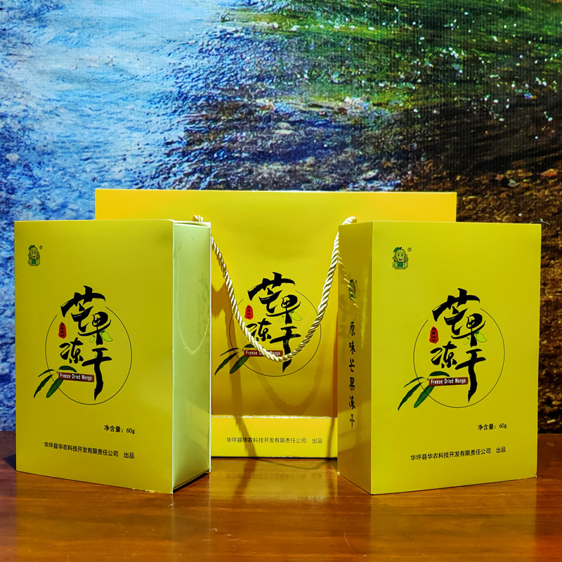 丽江华坪康果味芒果冻干120克休闲网红零食礼盒