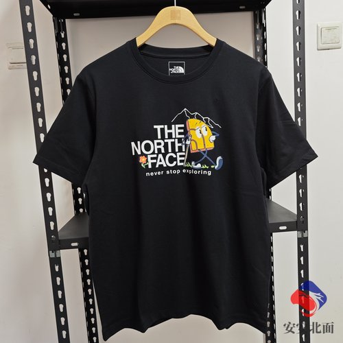25春夏TheNorthFace北面男女款纯棉印花户外透气圆领短袖T恤|8GZ8