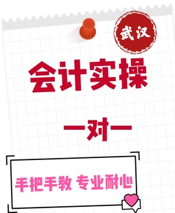 武汉手把手教会会计基础做账报税可以咨询解答同城上门教会为止