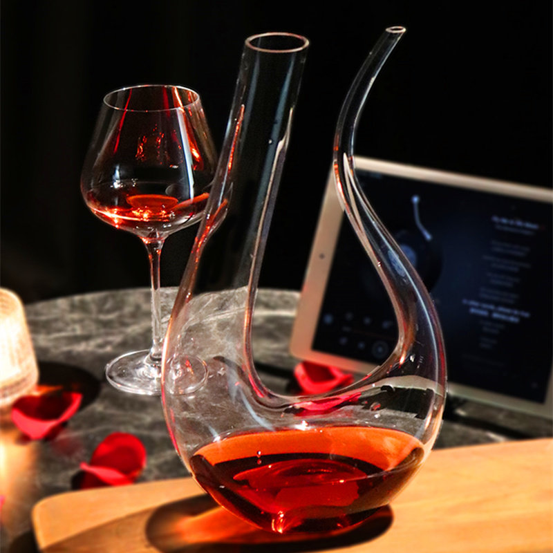 红酒醒酒器水晶玻璃分酒器家用葡萄酒分酒壶微醺红酒瓶子轻奢酒具