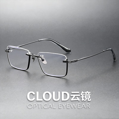 纯钛眼镜框 新款个性日系潮流设计师手工钛架DATA416 时尚眼镜架
