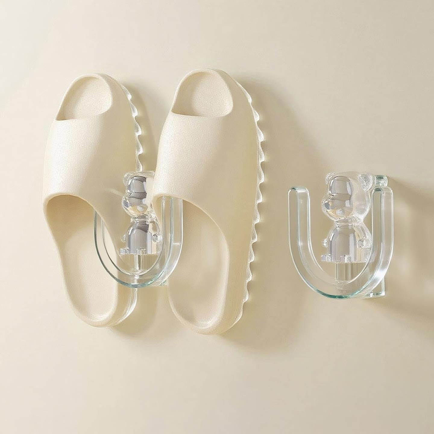 悬挂鞋架浴室门后拖鞋架免打孔卫生间沥水架简易鞋子收纳架置物架