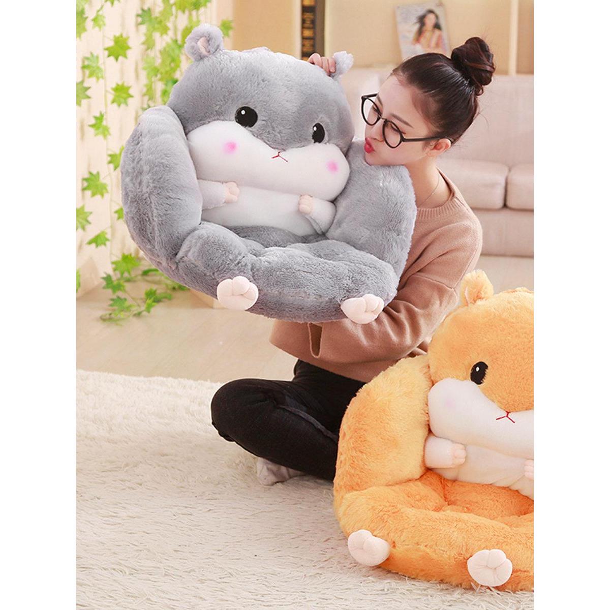 仓鼠半包围坐垫沙发坐垫椅垫办公室居家坐垫男神护腰久坐