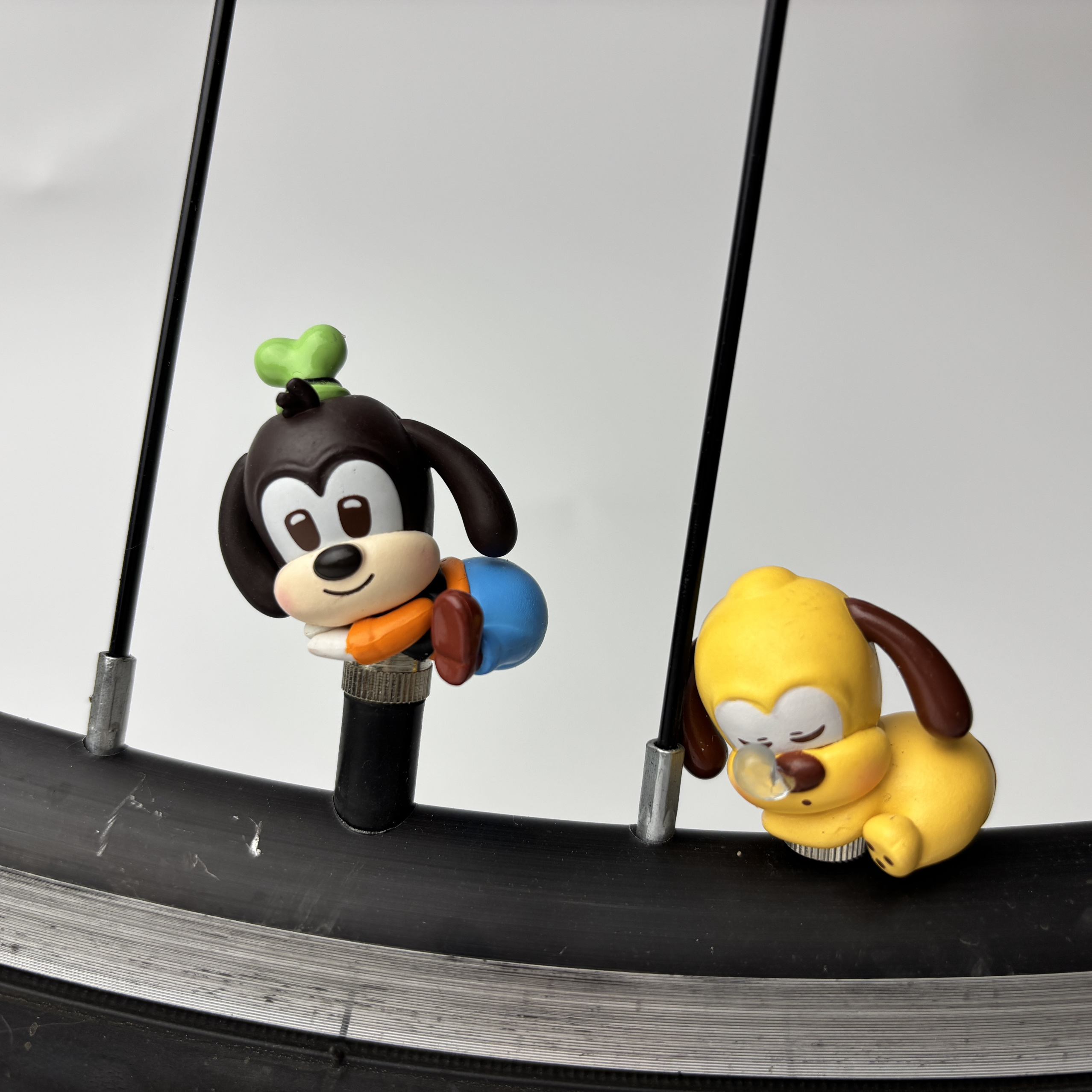 乖宝宝系列自行车车铃和气门帽，美嘴法嘴通用，自行车装饰