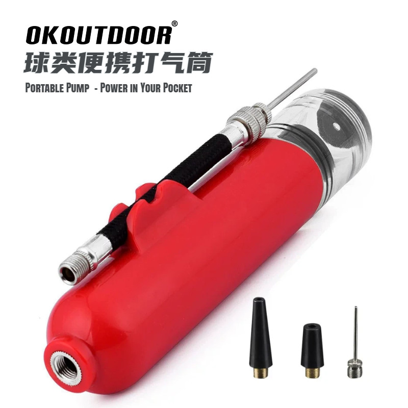 篮球打气筒迷你多功能足球专用排球儿童皮球通用便携式充气针气泵