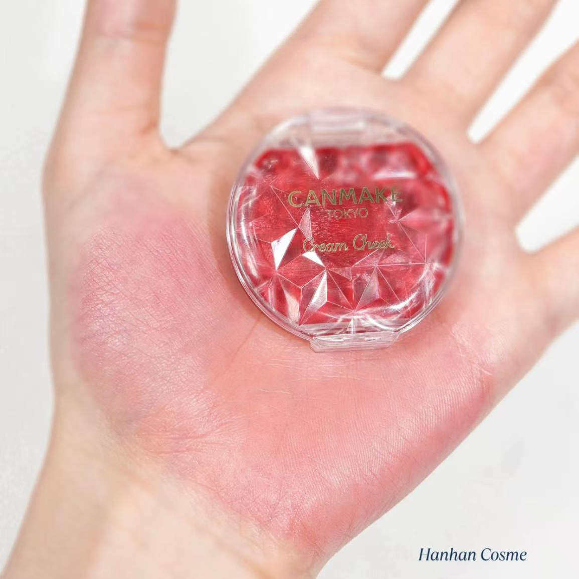 日本 CANMAKE井田水润膏状单色腮红膏 唇颊两用 CL01