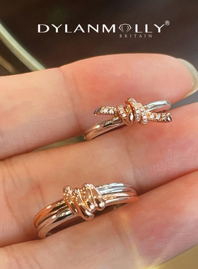 恋爱礼物原创设计双色对戒