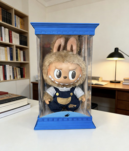 3D打印适配拉布布黑皮初代收纳盒labubu蓝的罗马柱底座展示盒