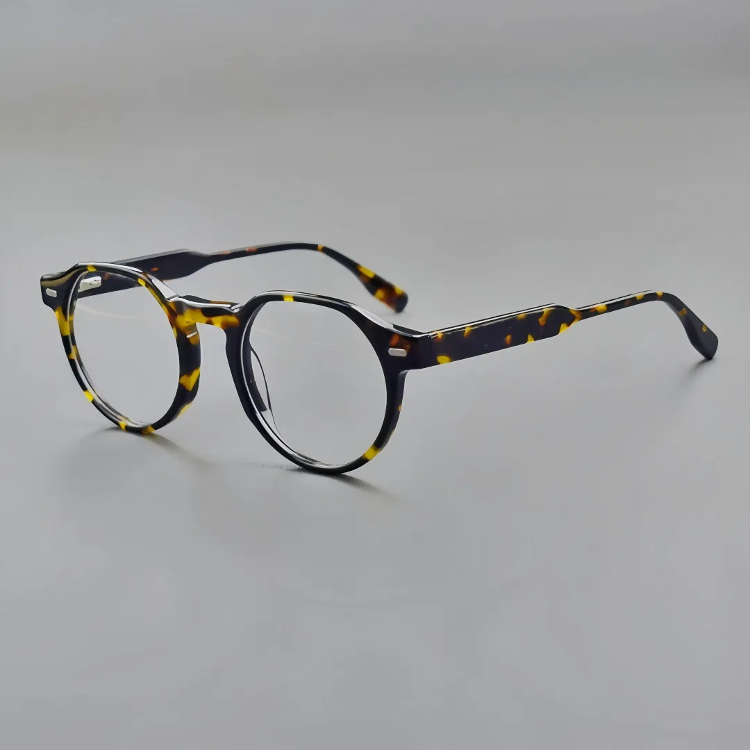 时尚风潮眼镜框复古个性板材镜架男女弹簧铰链现货60016外贸