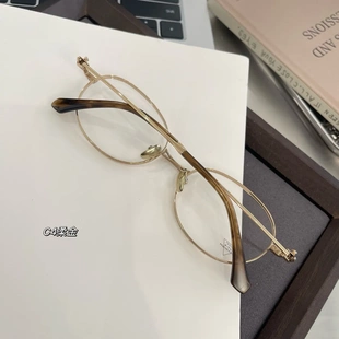 椭圆框眼镜架气质小脸眼镜框书呆子镜架女可配近视镜框V8002T