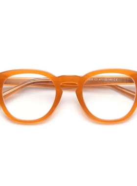 98315韩版新款男TR眼镜框复古板材插芯脚网红眼镜架女黑粗框镜架