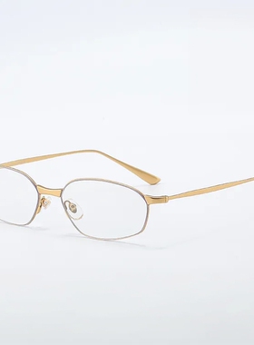 2025银丝窄框钛架眼镜近视防蓝光 赛博朋克高级感素颜架男女30931
