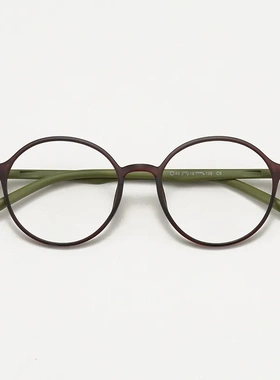 K6841复古韩版超轻TR90圆形近视女可配度数绿色镜框文艺男眼镜框
