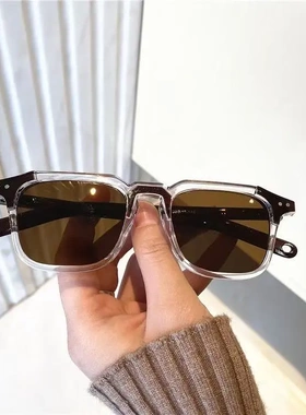 跨境欧美潮流时髦搭配太阳眼镜个性出行痞帅凹造型高级感情侣眼镜