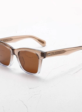 2026新款同款307lX8.0新款腐蚀针厚料玳瑁板材正方框太阳镜