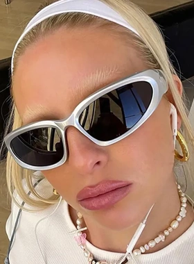 潮流未来风运动太阳镜欧美Y2K风护目镜时尚墨镜男女潮搭派对眼镜