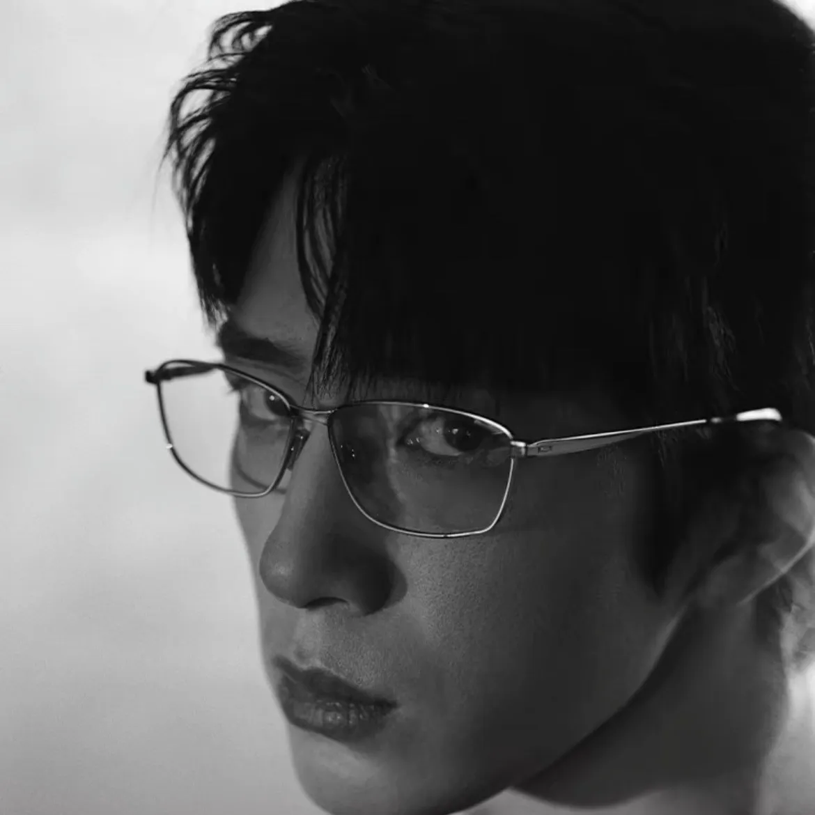 140mm 912T 时尚纯钛全框超轻可配近视眼镜框商务大方框男女