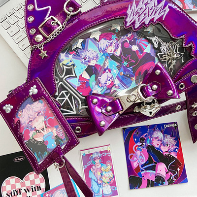 猫宁咕噜原创猫霸天下吧唧包卡包