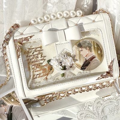 猫宁咕噜原创斜跨菱格芳心痛包