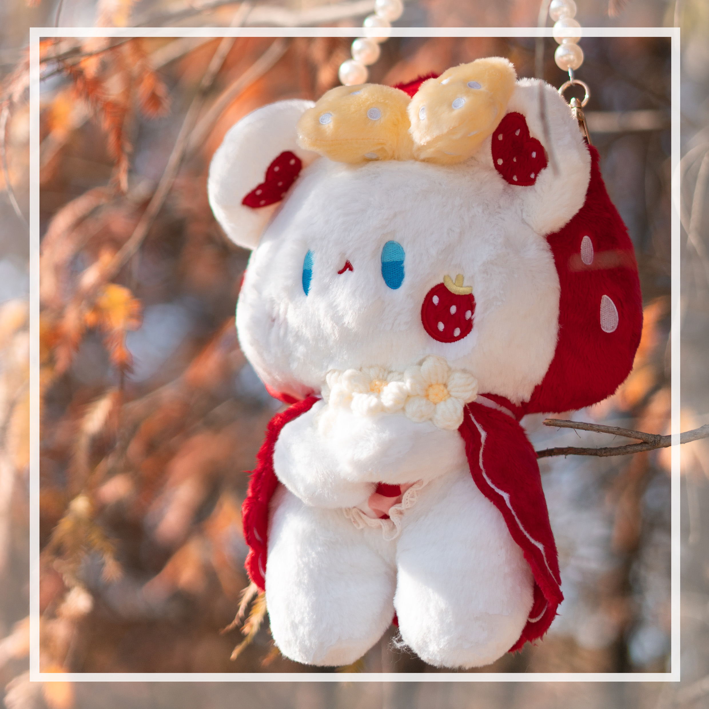 猫宁咕噜原创小熊帽玩偶包