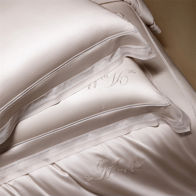 意大利进口纯色140支天丝棉四件套简约奢华被套床单亲肤床品1.8