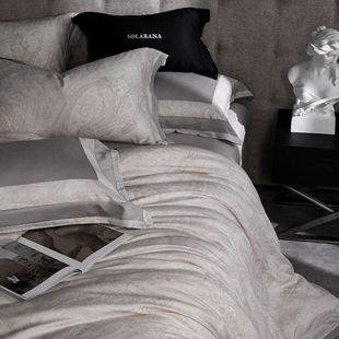 波西米亚风120S细旦天丝棉磨毛四件套秋冬保暖亲肤柔软床单床品