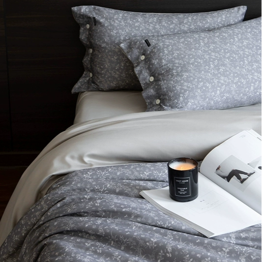 法式田园风保暖100支天丝棉磨毛四件套亲肤柔软印花床单床品秋冬