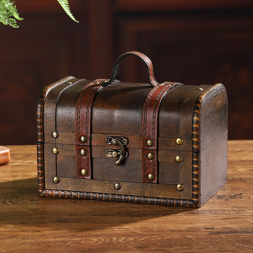 新款棕色复古怀旧木盒子