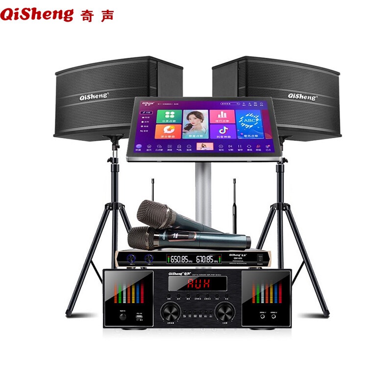 奇声家庭ktv音响组合k16音响k歌卡拉ok客厅会议厅点歌机功放套装