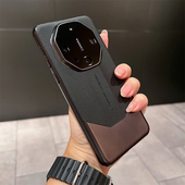 适用华为mate60pro 外壳秒变非凡大师手机壳mate50镜头全包防摔保护套40rs保时捷秋冬奢华素皮拼接手机套