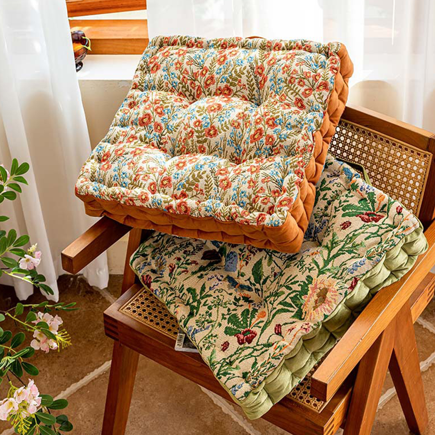 方形加厚椅垫榻榻米布艺坐垫