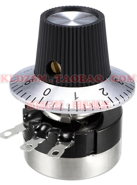 RV24YN20S碳膜电位器 单圈旋转可变电阻器 带0-9数字刻度旋钮帽