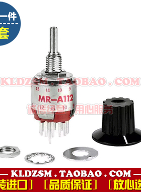 日本NKK旋转档位开关 MR-A112 进口微型波段开关 手轮专用 带旋钮