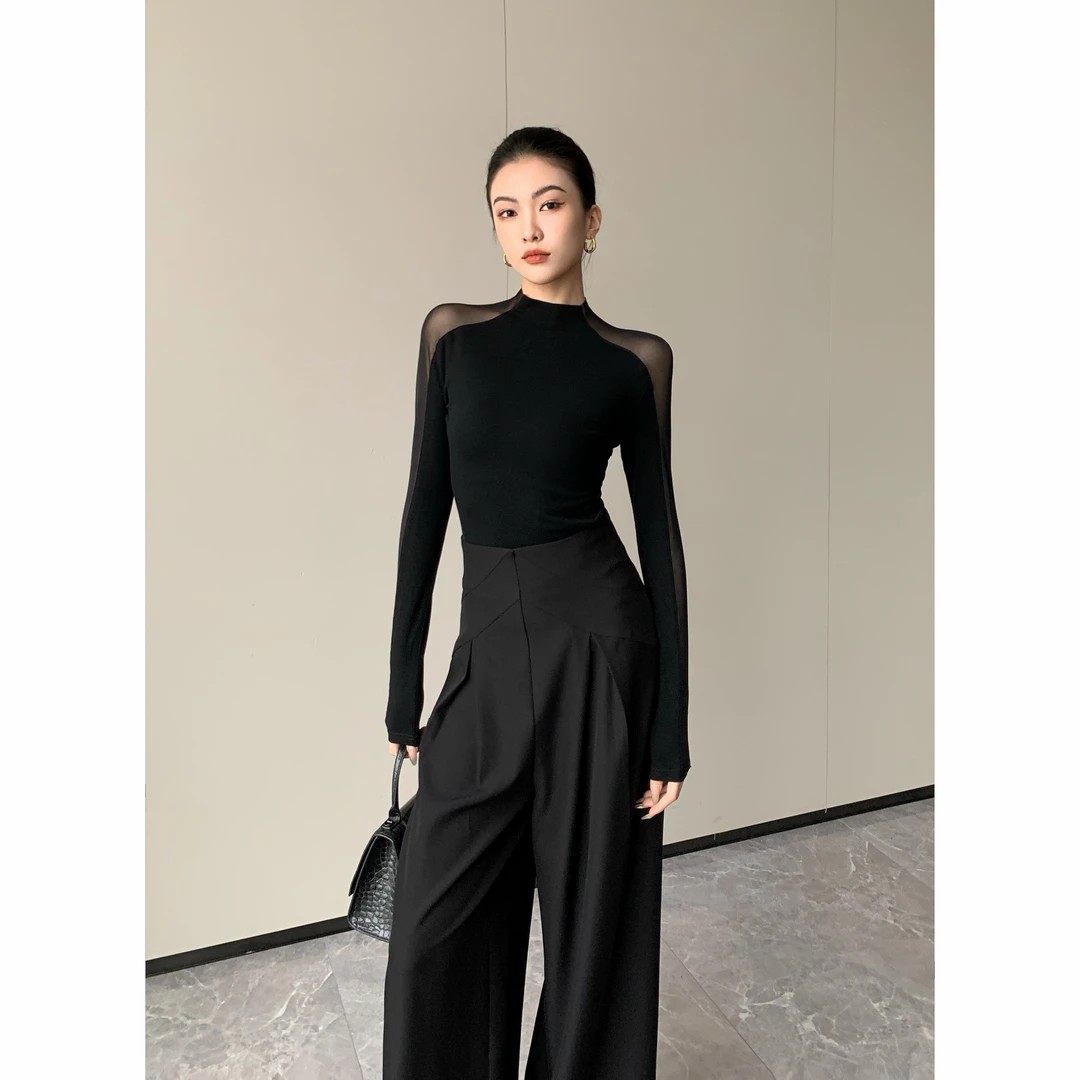 内搭时髦气质休闲长袖上衣