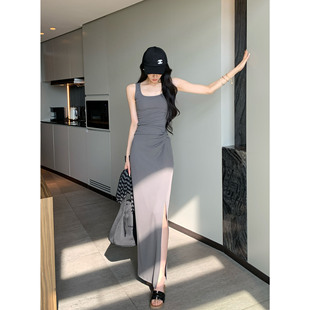 纪金其吊带女夏季 基础百搭休闲上衣潮 外穿设计感显瘦性感纯欲小衫