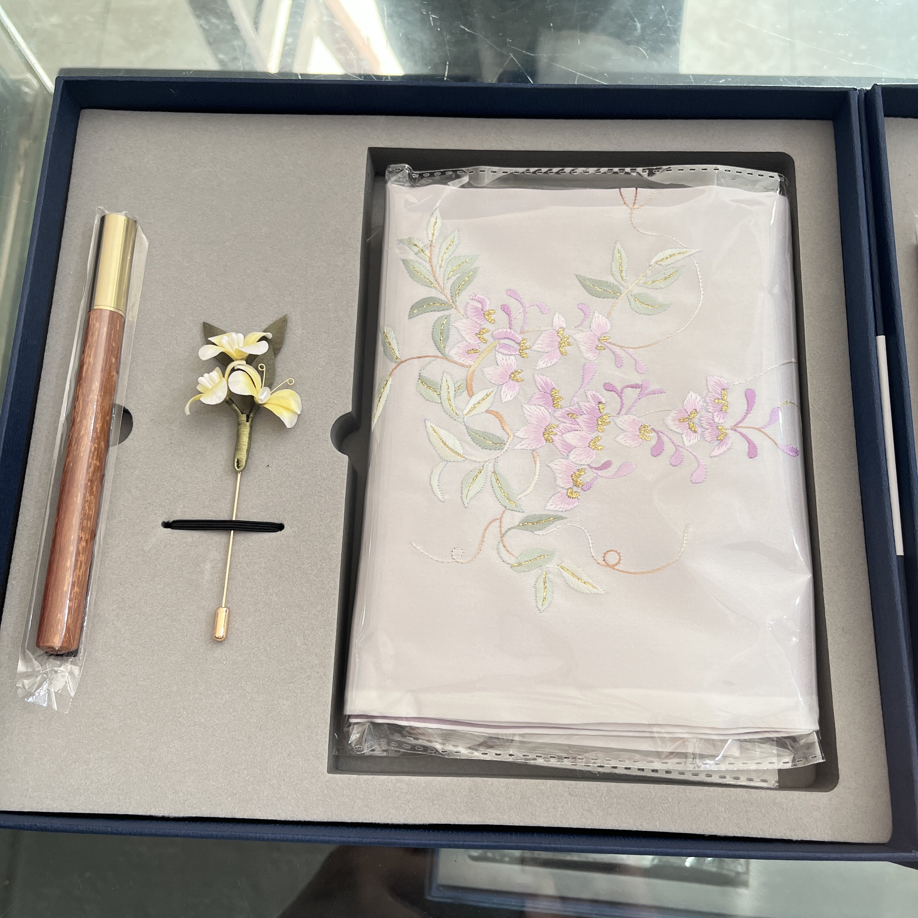 教师节礼品苏州刺绣围巾礼盒套装