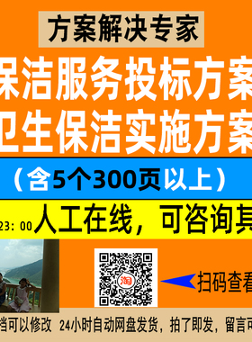 保洁环境卫生保洁服务垃圾清扫清运农村保洁投标方案素材N284