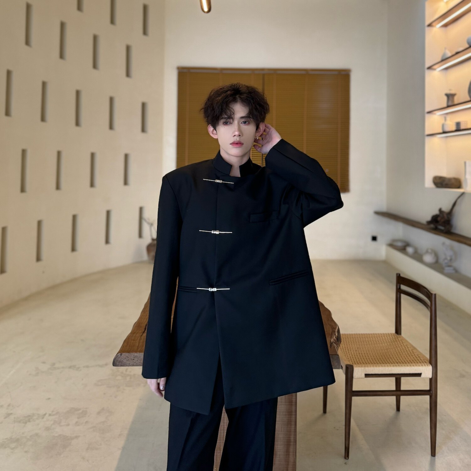 C316WY850P98特价春装新款新中式时尚百搭短款外套西服西装,男装西服,电商C316