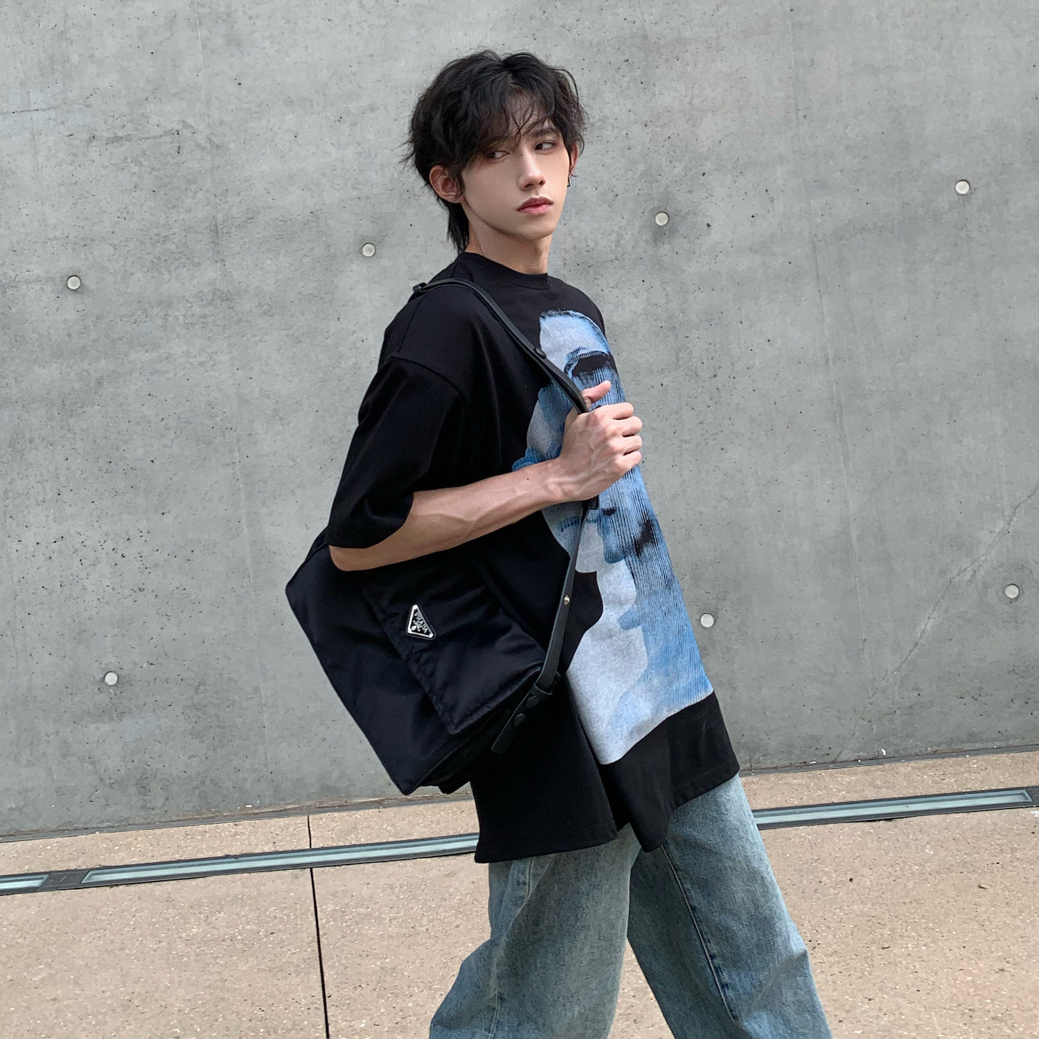 C316T2362P38夏装新款纯棉潮流体恤潮牌短袖T恤宽松印花tee，男装T恤，电商C316