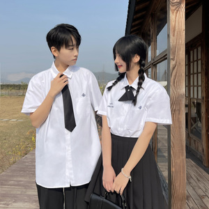 C316 CS553 P48夏装JKDK泰式校服短袖衬衫情侣装班服制服学院衬衣图片