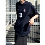 C316TH410P48夏装新款短袖T恤时尚短袖刺绣运动tee学院宽松，男装T恤，电商C316