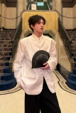 C316XZ854P158198春夏新款新中式时尚刺绣西服外套黑白，男装西服，电商C316