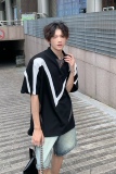 C316T1158P58夏装新款高品质时尚拼接撞色短袖T恤tee个性中性风，男装T恤，电商C316