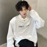 C316T1250P68秋装新款个性拼接撞色T恤衫时尚松弛感高级卫衣，男装T恤，电商C316