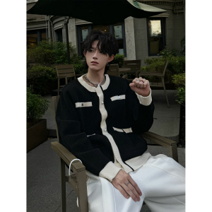 s 秋冬新款毛衣小香风针织衫个性时尚毛衣短款，男装针织衫/毛衣，电商C316