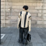 C316WT802P198冬装新款双面穿毛呢大衣时尚网红短款外套毛毛衣，男装针织衫/毛衣，电商C316