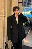 C316XZ835P138春装新款时尚亮片西服修身西装短款外套高级男，男装西服，电商C316
