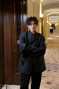 C316 XZ854 P158198春夏新款新中式时尚刺绣西服外套黑白,男装西服,电商C316